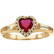 185 Girl's Heart Fashion Class Ring